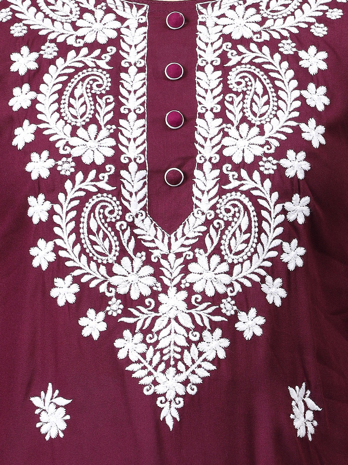 The Chikankari Story: Chikankari Machine Embroidery Short Kurta, Kurti, and Tunic Collection in Cotton Rayon Fabric