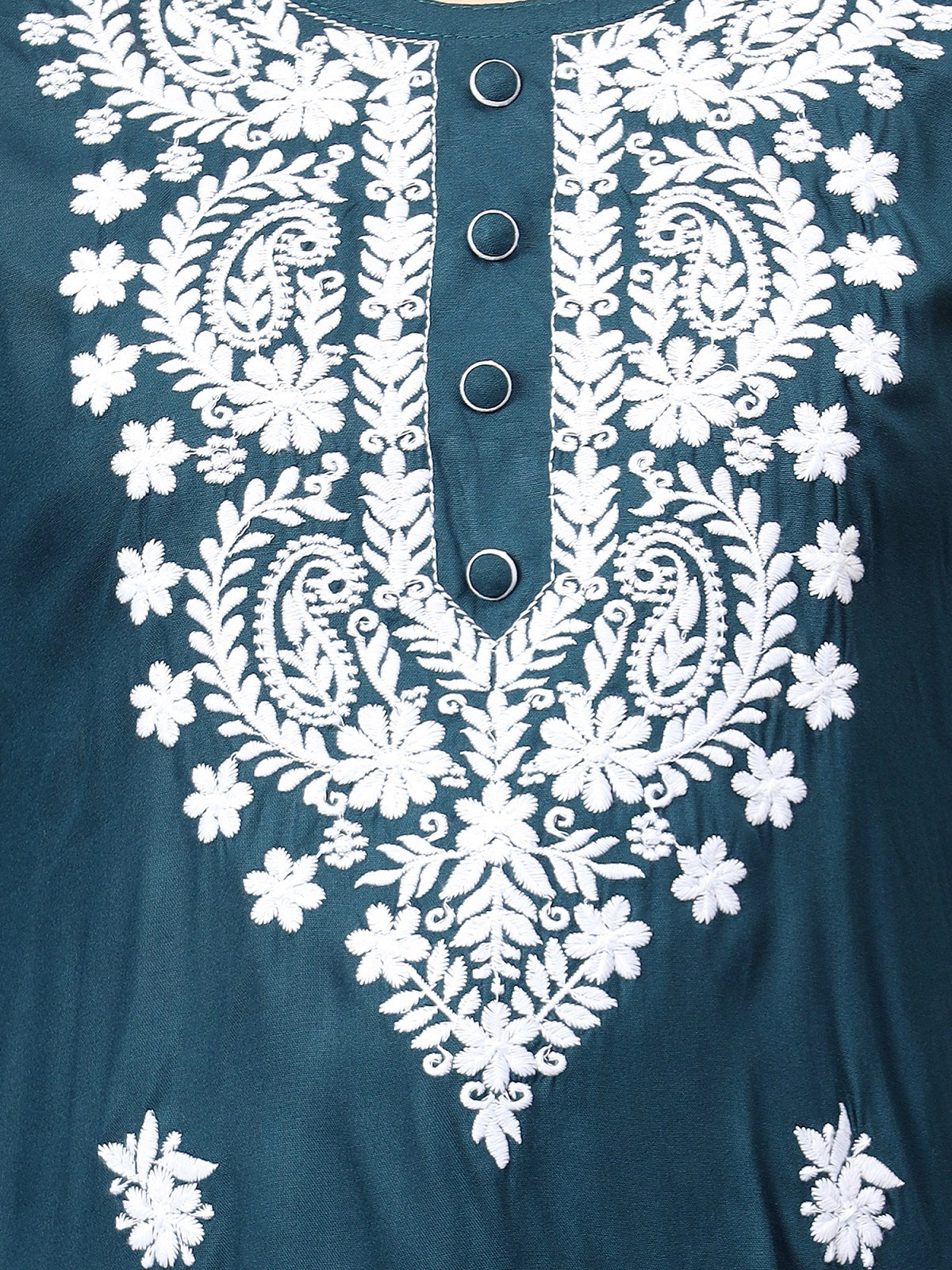 The Chikankari Story: Chikankari Machine Embroidery Short Kurta, Kurti, and Tunic Collection in Cotton Rayon Fabric