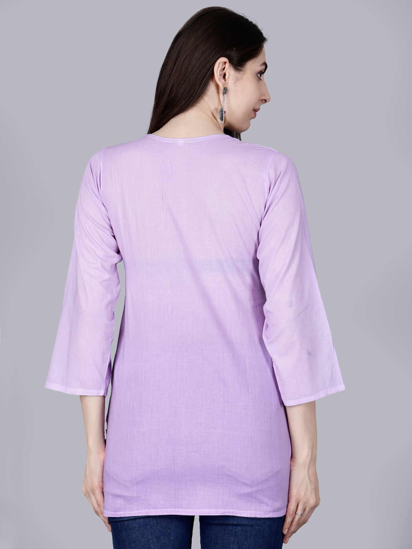 The Chikankari Story: Chikankari Machine Embroidery Short Kurta, Kurti, and Tunic Collection in Cotton Fabric