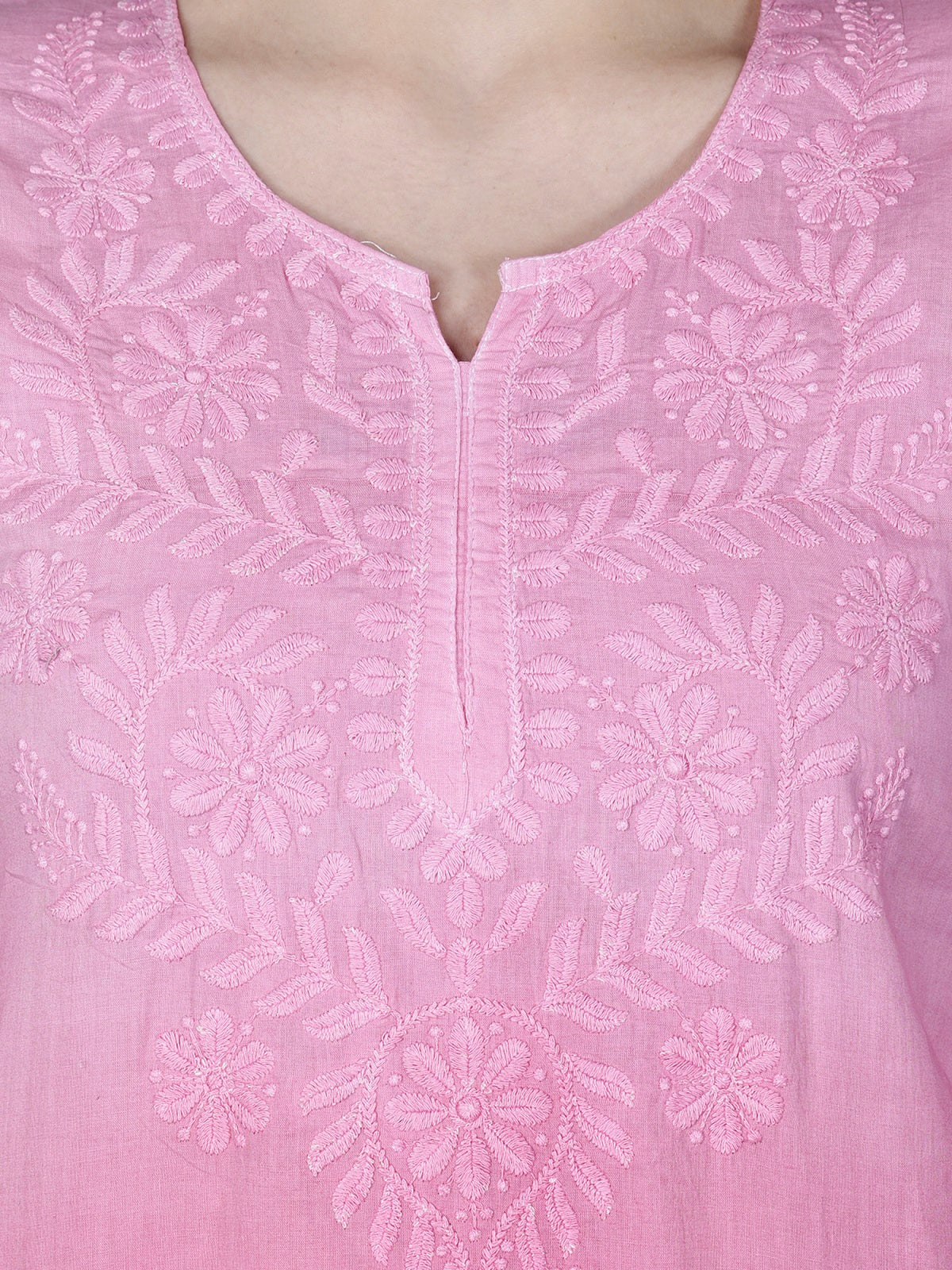 The Chikankari Story: Chikankari Machine Embroidery Short Kurta, Kurti, and Tunic Collection in Cotton Fabric