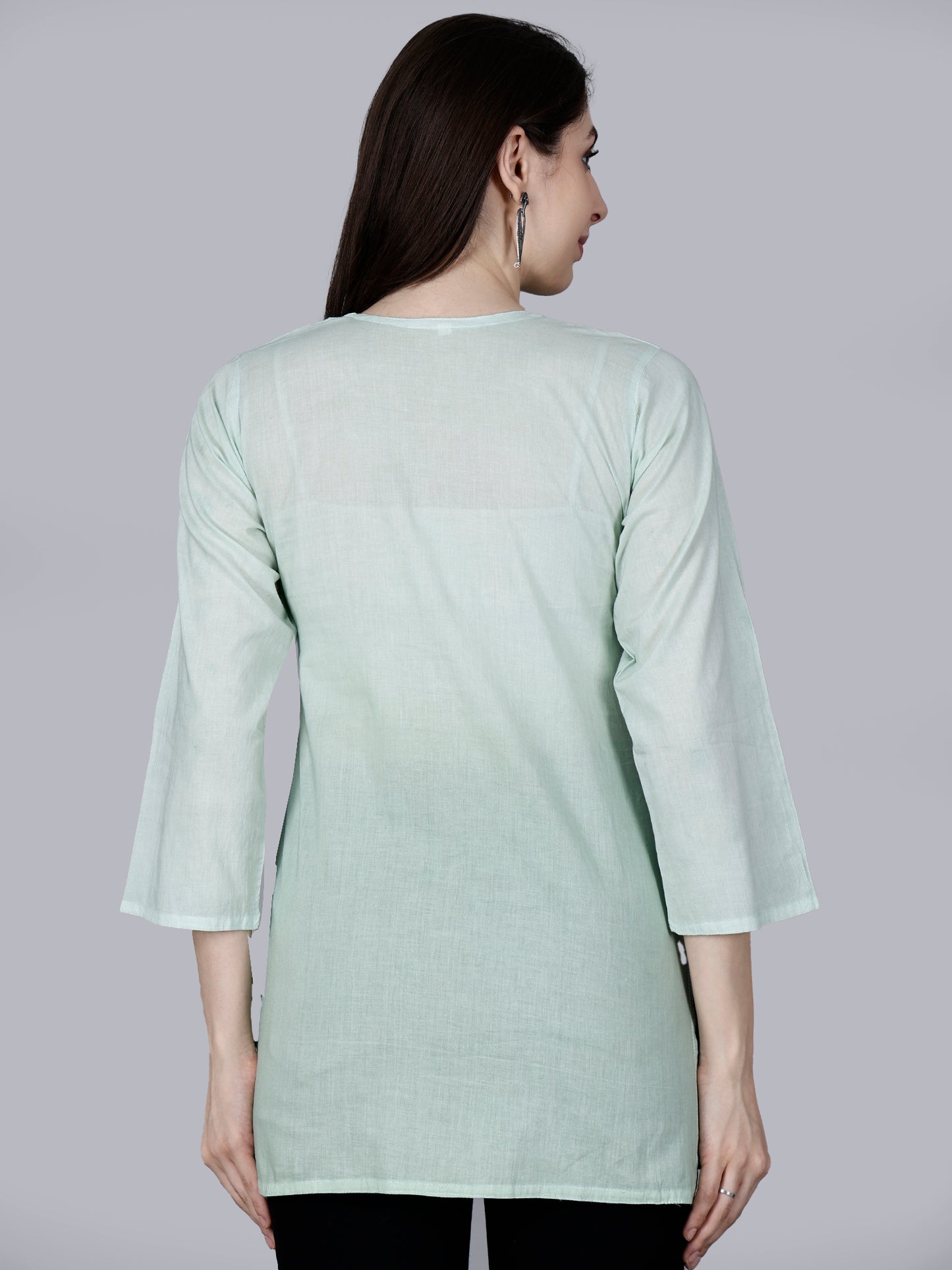 The Chikankari Story: Chikankari Machine Embroidery Short Kurta, Kurti, and Tunic Collection in Cotton Fabric