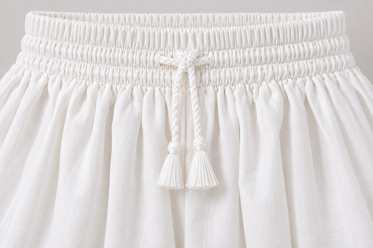 Women White Cotton Chikankari Hand Embroidered Palazzo