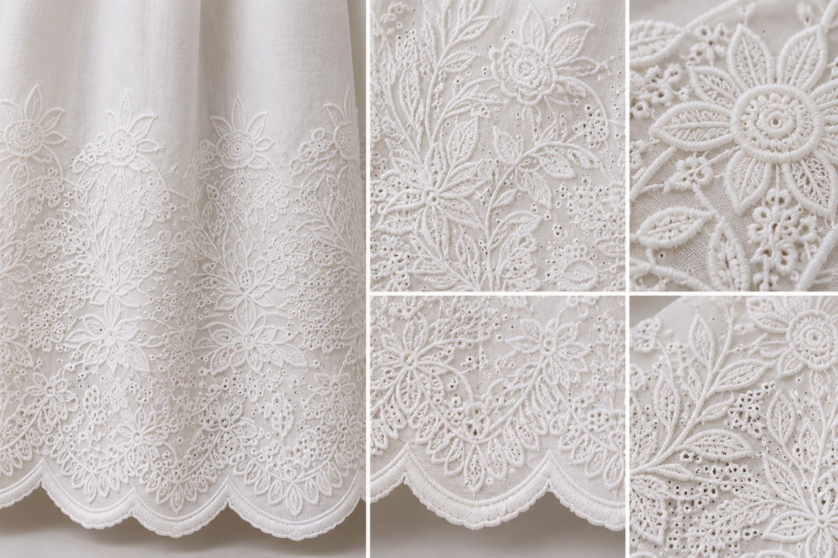 Women White Cotton Chikankari Hand Embroidered Palazzo