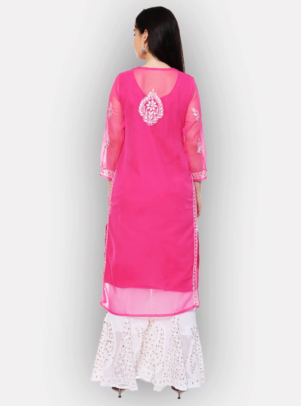 Digital Printed Pure Cotton Short Kurti in Pink : TRJ215