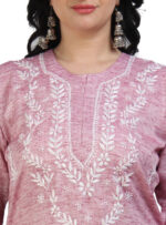 Chikankari hand embroidery pure malmal cotton kurta