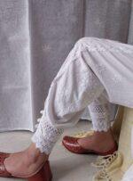 Chikankari Afghani salwar for ladies Ankle length salwar with side pockets
