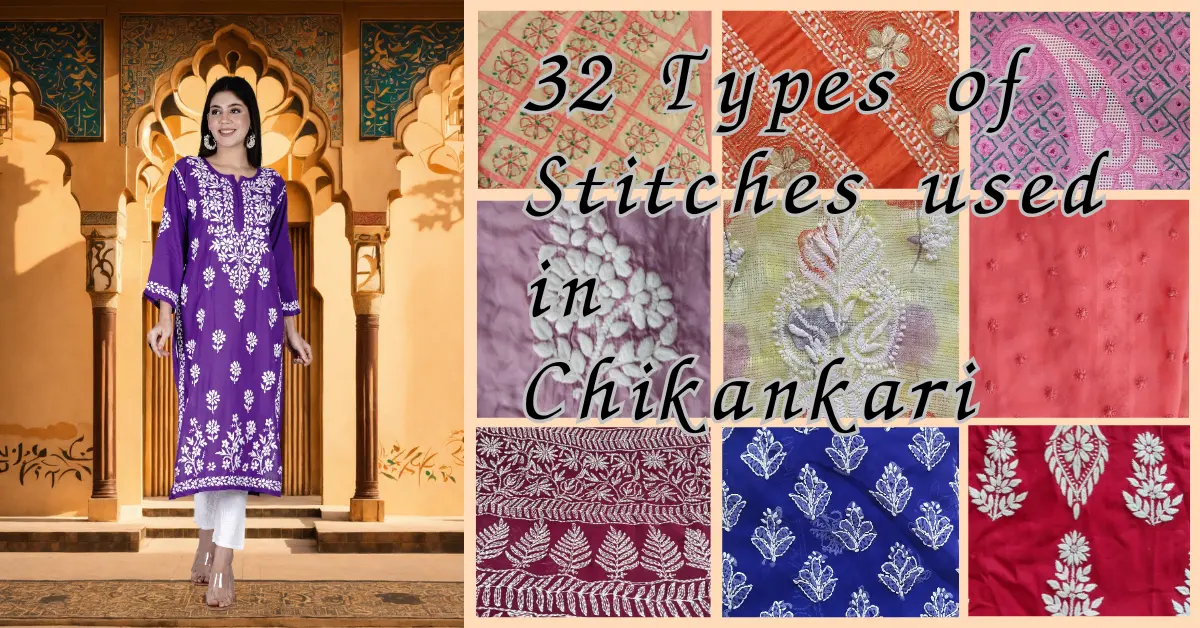 32 types of stitches in chikankari